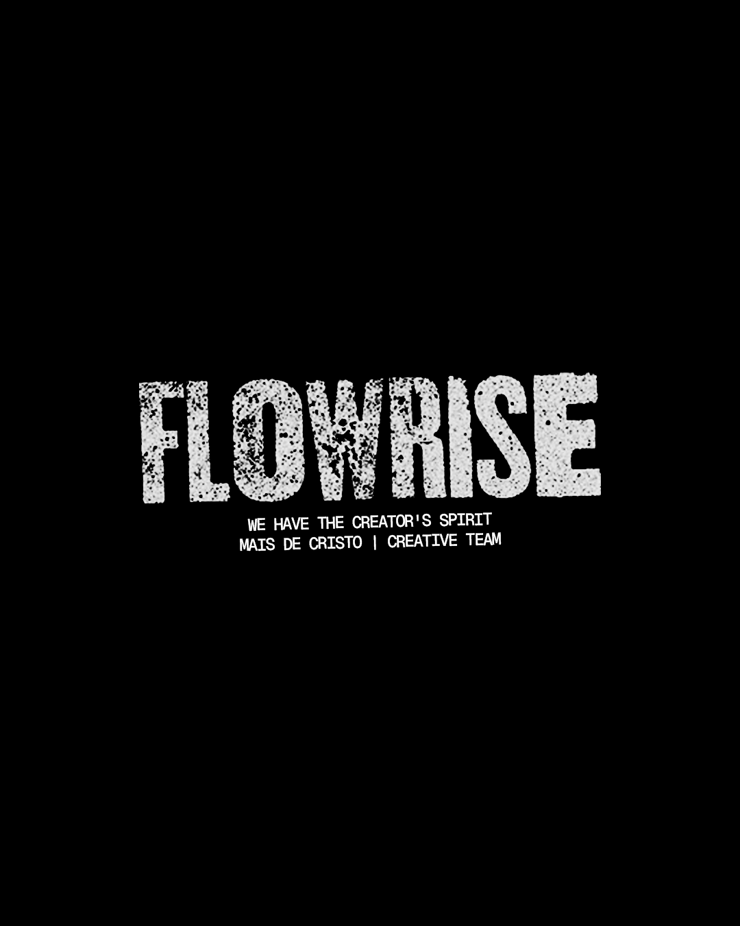 Arte da estampa frontal FlowRise